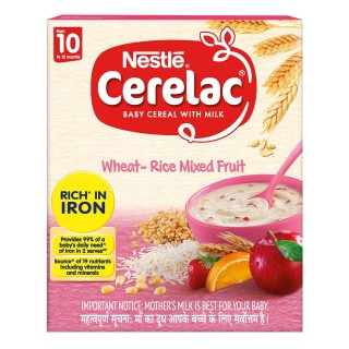 CERELAC WHEAT RICE MIXED FRUIT ( 10 TO 24 MONTHS )