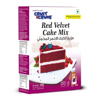 CRUST CRUMB RED VELVET CAKE MIX 300 GM
