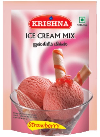 KRISHNA ICE CREAM MIX STRAWBERRY 100 GM