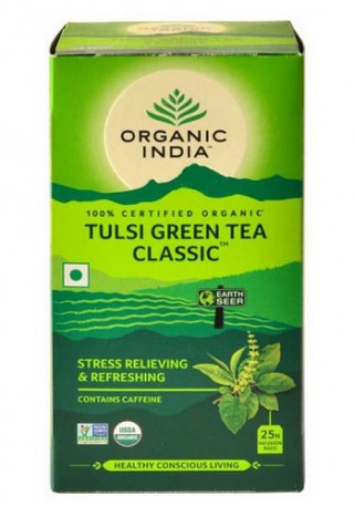 ORGANIC INDIA TULSI GREEN TEA CLASSIC  25 BAG