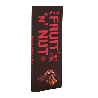 AMUL DARK CHOCOLATE FRUIT ' N ' NUT 150 GM