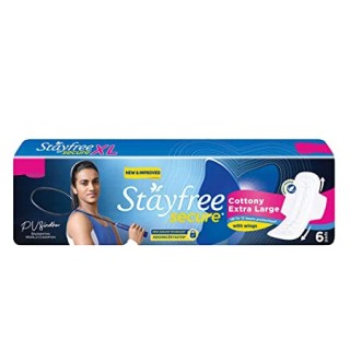 STAYFREE SECURE COTTONY XL 6 PADS