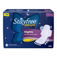 STAYFREE SECURE NIGHTS COTTONY SOFT COMFORT 6 PADS