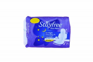 STAYFREE DRY MAX ALL NIGHT ULTRA DRY XL 7 PADS