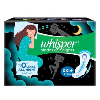 WHISPER BINDAZZZ NIGHTS XXL+ 6 PADS