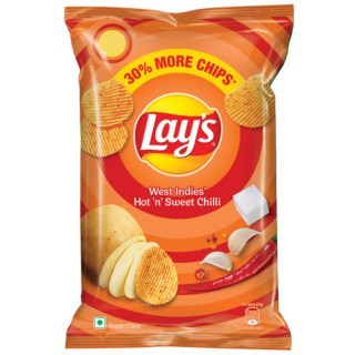 LAYS WEST INDIES HOT N  SWEET CHILLI 52 GM X 2