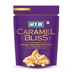 ACT II CARAMEL BLISS POPCORN WITH NUTS 80 GM
