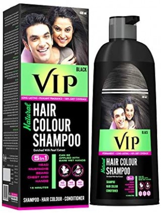 VIP HAIR COLOUR SHAMPOO 180 ML BLACK