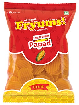 FRYUMS CORN  PAPAD 100 GM
