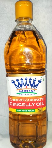 BARATHI CHEKKU KARUPATTI GINGELLY OIL 1L