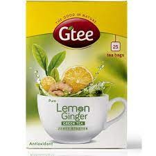 GTEE PURE LEMON GINGER HERBAL GREEN TEA 25 BAGS
