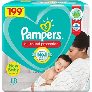 PAMPERS NEW BABY UP TO 5 KG 18 PANTS
