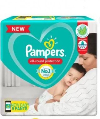 PAMPERS NEW BABY UP TO 5 KG 9 PANTS