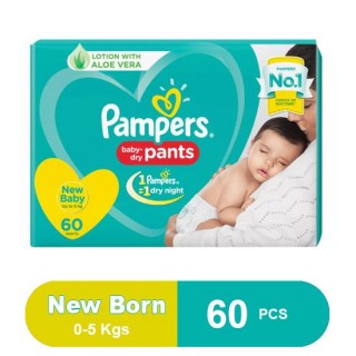 PAMPERS NEW BABY UP TO 5 KG 60 PANTS