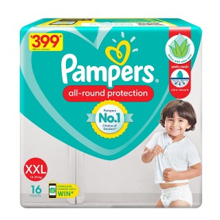 PAMPERS BABY DRY PANTS 15-25 KG XXL 16 PANTS