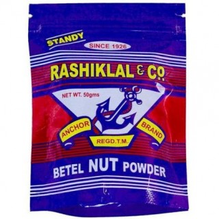 RASHIKLAL BETEL NUT POWDER ( PAKKU ) 50 GM