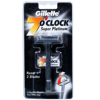 GILLETTE 7 O CLOCK  SUPER PLATINUM RAZOR 