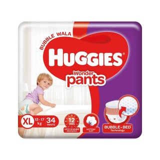 HUGGIES WONDER PANTS 12-17 KG - XL -  34 PANTS