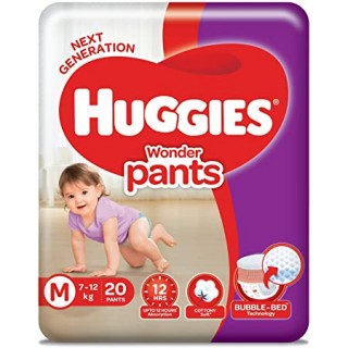 HUGGIES WONDER PANTS 7-12 KG - M - 20 PANTS