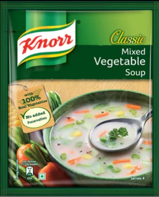 KNORR MIXED VEGETABLE SOUP PACK  RS 10  X  3