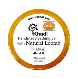 KHADI NATURAL LOOFAH ORANGE GINGER 125 GM