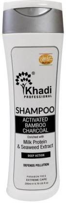 KHADI ACTIVATED BAMBOO CHARCOAL SHAMPOO 200 ML