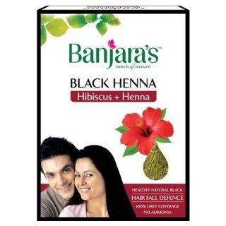 BANJARAS BLACK HENNA HIBICUS + HENNA 50 GM ( 5 X 10 GM )