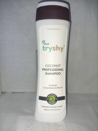 KHADI TRY SHY COCONUT SHAMPOO 200 ML ( COCOA BUTTER & MARULA ENRICHED )