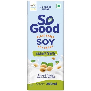 SO GOOD SOY UNSWEETENED  200 ML