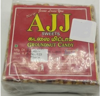 AJJ SWEETS GROUNDNUT CANDY 8 PCS