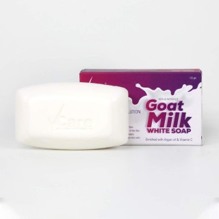 V CARE GOAT MILK WHITE SOAP 125 GM