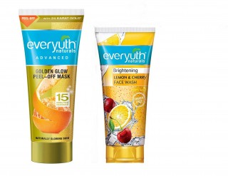 EVERYUTH GOLDEN GLOW PEEL OFF MASK & LEMON CHERRY FW 100 GM