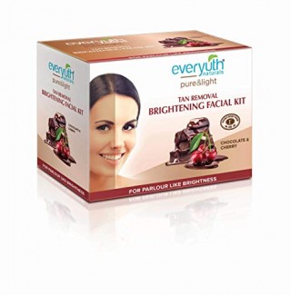 EVERYUTH TAN REMOVAL BRIGHTENING FACIAL KIT CHOCOLATE& CHERRY 45 GM