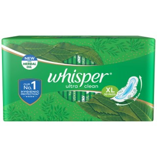 WHISPER ULTRA CLEAN XL 30 PADS