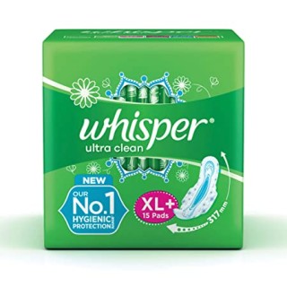 WHISPER ULTRA CLEAN XL+ 15 PADS  