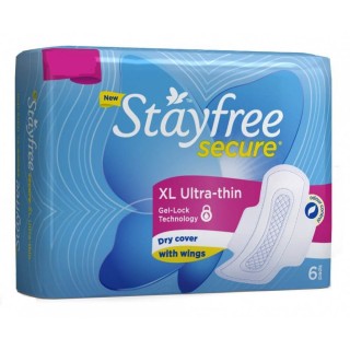 STAYFREE SECURE XL ULTRA THIN 6 PADS