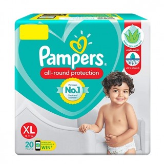 PAMPERS BABY DRY PANTS 12-17 KG  XL 20  PANTS 