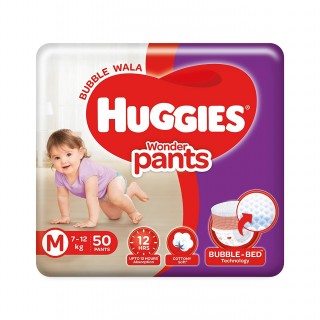 HUGGIES WONDER PANTS 7-12 KG - M - 50 PANTS