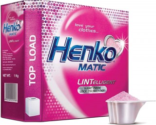 HENKO MATIC TOP LOAD DETERGENT WASHING POWDER 1KG