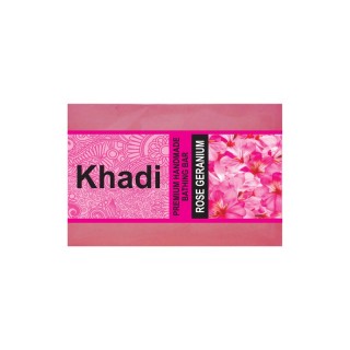 KHADI PREMIUM ROSE GERANIUM SOAP 125 GM