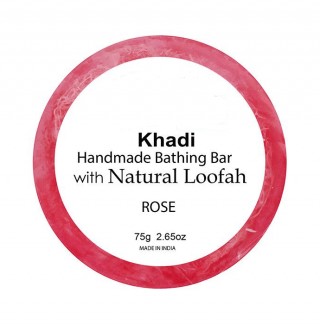 KHADI NATURAL LOOFAH ROSE 75 GM