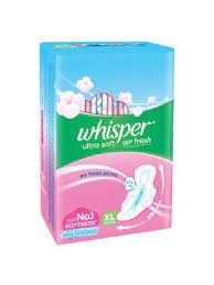 WHISPER ULTRA SOFT AIR FRESH XL 44 PADS