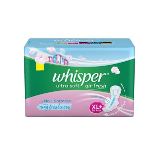 WHISPER ULTRA SOFT AIR FRESH XL+ 30 PADS