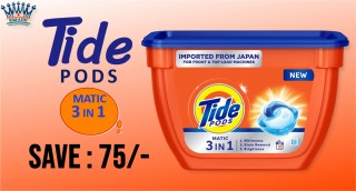 TIDE MATIC 3 IN 1 DETERGENTS PODS 18N