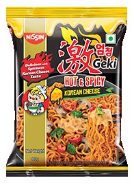 NISSIN HOT & SPICY KOREAN CHEESE 80 GM