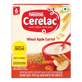 CERELAC WHEAT APPLE CARROT ( 6 TO 24 MONTHS )