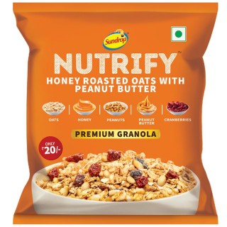 SUNDROP NUTRIFY HONEY ROASTED PEANUT BUTTER OATS RS.20/-