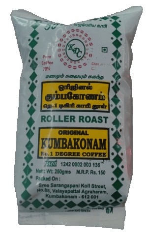 KUMBAKONAM NO 1 DEGREE COFFEE 70 % 250 GM