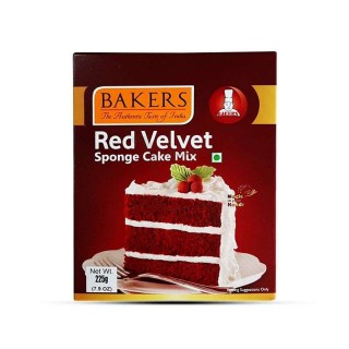 BAKERS RED VELVET SPONGE CAKE MIX 225 GM