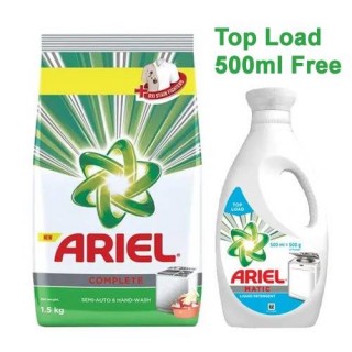 ARIEL 1KG + 500 G FREE ARIEL TOP LOAD LIQUID 500 ML